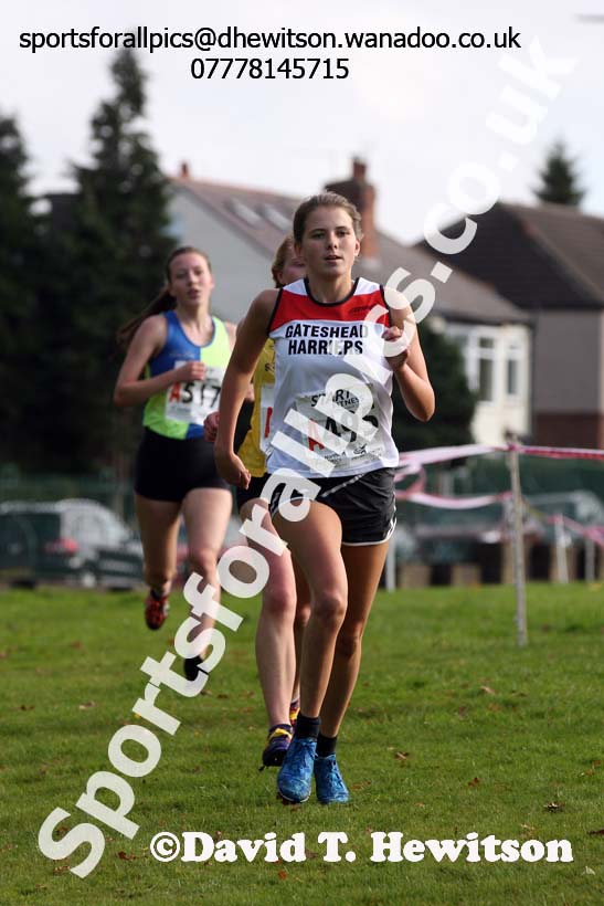 Womens under-17s Northern Cross Country Relays, Graves Park, Sheffield. Photo: David T. Hewitson/Sports for All Pics